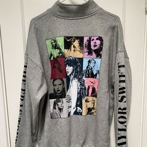 Taylor Swift Eras Tour Grey Quarter Zip